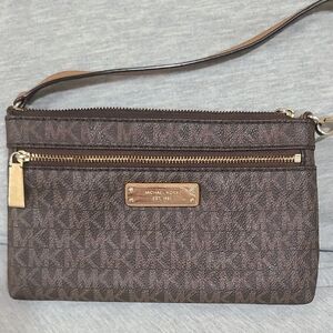 Michael Kors Brown Wristlet